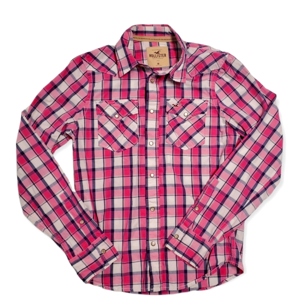 Hollister Men's Checkered Casual Button Shirt